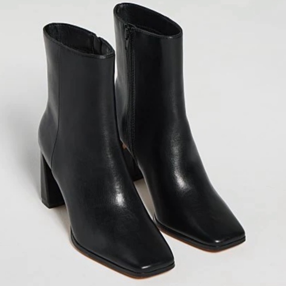 NWT Black Gabrielle Union, Square-Toe Block-Heel Bootie from New York & Co.